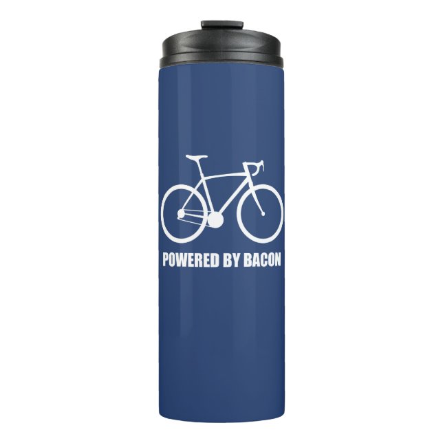 Radfahren mit Bacon Thermosbecher (Vorderseite)