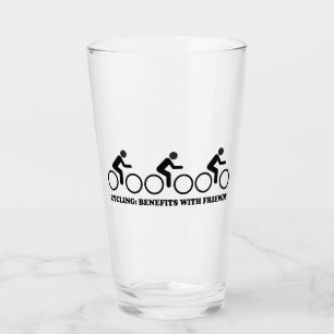 Radfahren mit Freunden hat Vorteile Glas