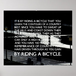 Radfahren motivierend Poster. Poster