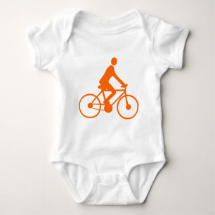 Radfahren - Orange Baby Strampler
