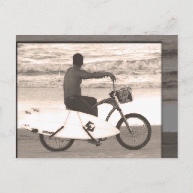 Radfahren Postkarte (Vorderseite)