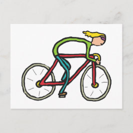 Radfahren Postkarte