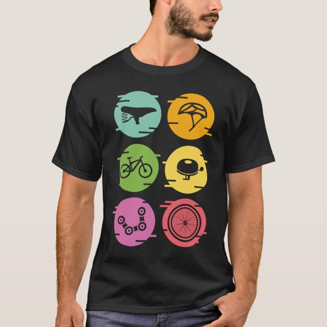 Radfahren, Radfahren, Fahrradfahren, Radfahren, Fa T-Shirt (Vorderseite)