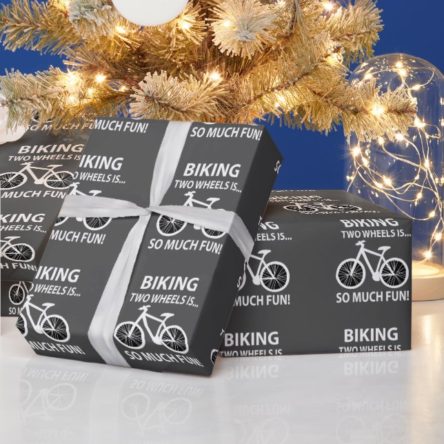 Radfahren Radfahren Radfahren Radfahren Geschenkpapier (Feiertage)