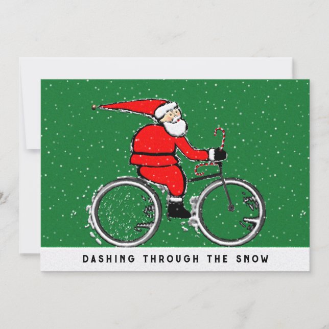 Radfahren Radfahrer Weihnachten (Vorderseite)