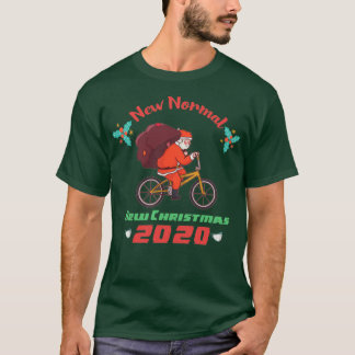 Radfahren Santa 2020 Weihnachten Weihnachten Weihn T-Shirt