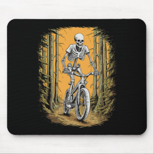 Radfahren Skelett Mountainbike-Fahrer Skelett Ha Mousepad