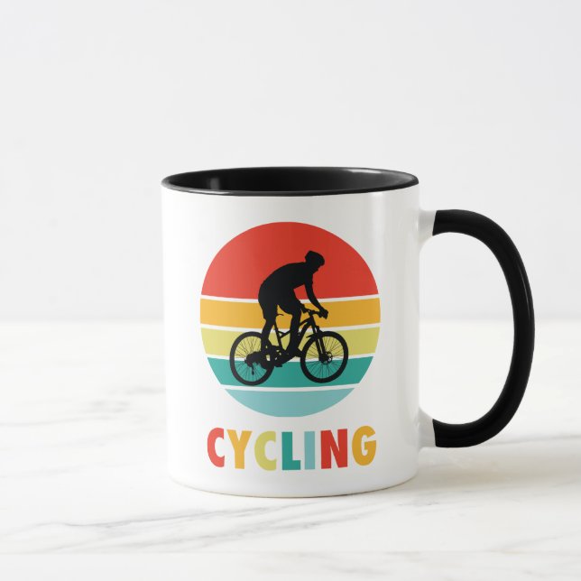 Radfahren Sunset Outdoor Sport Tasse (Rechts)