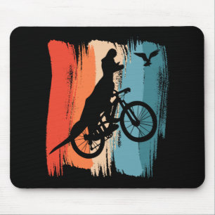 Radfahren T-Rex Dinosaur Mountainbike fahren Dino  Mousepad