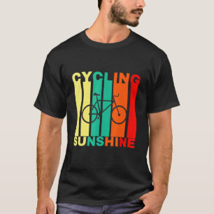 Radfahren und Sonnenschein Glückliches Radfahren S T-Shirt