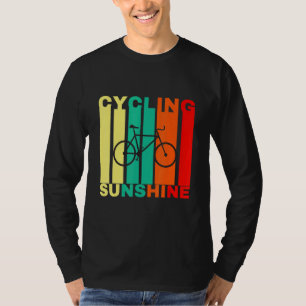 Radfahren und Sonnenschein Glückliches Radfahren S T-Shirt