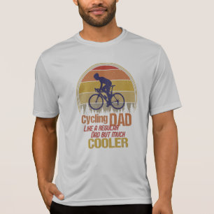 Radfahren Vater wie ein regelmäßiger Vater, aber T-Shirt