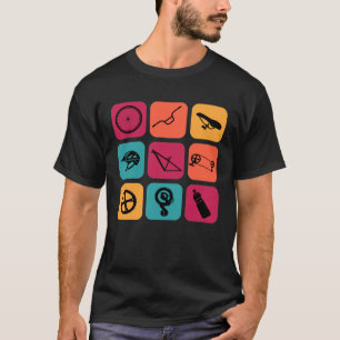 Radfahren vintage Fahrradteile Radfahrer T-Shirt