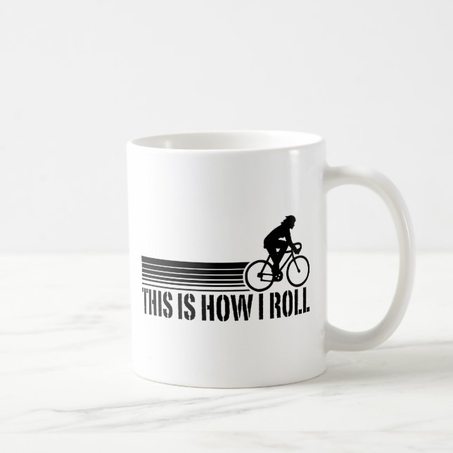 Radfahren (weiblich) kaffeetasse (Rechts)
