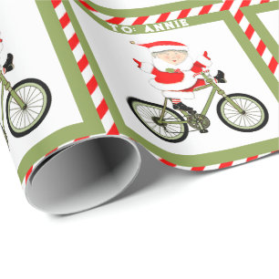 Radfahren Weihnachtsgeschenk Geschenkpapier
