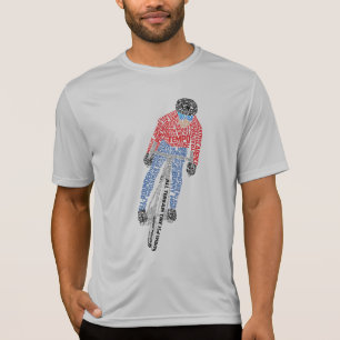 Radfahren Word Art Bicycle T-Shirt