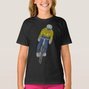 Radfahren Word Art Bicycle T-Shirt