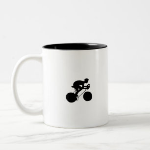 Radfahren Zweifarbige Tasse