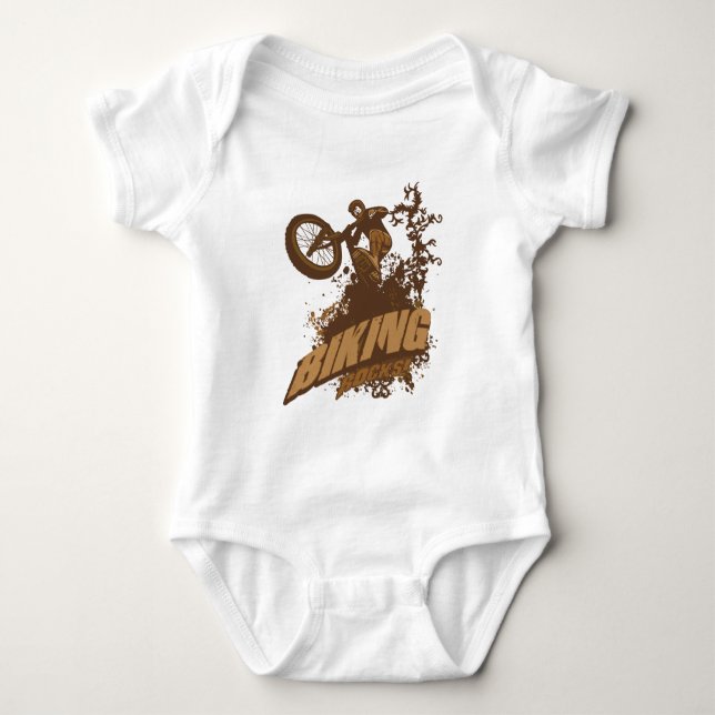 Radfahrende Felsen! Baby Strampler (Vorderseite)