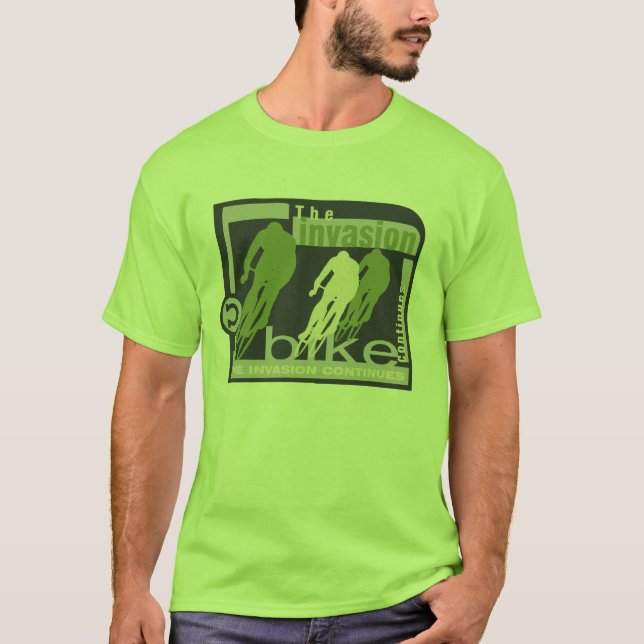 Radfahrende Invasions-T-Shirts und Geschenke T-Shirt (Vorderseite)