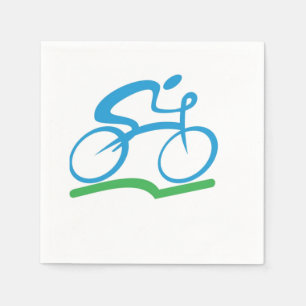 Radfahrende Papierservietten