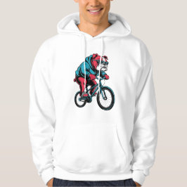 Radfahrender Bulldogge Hoodie