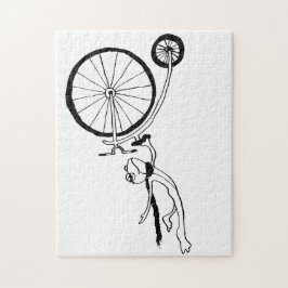 Radfahrender Frosch