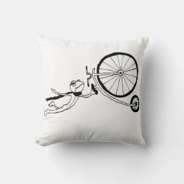 Radfahrender Frosch Kissen