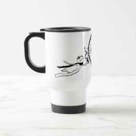 Radfahrender Frosch Reisebecher