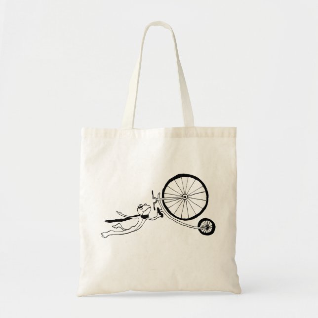 Radfahrender Frosch Tragetasche (Vorne)