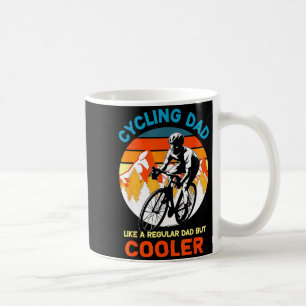 Radfahrender Vater wie ein normaler, aber cooler F Kaffeetasse