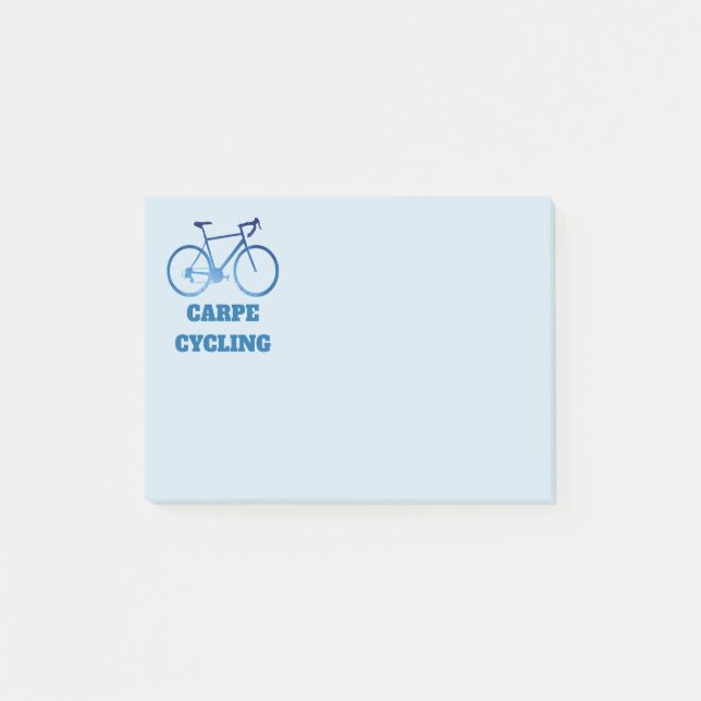 Radfahrendes Carpe, Post-it Klebezettel (Vorderseite)