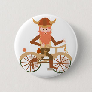Radfahrendes Viking Button