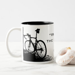 Radfahrenkaffee-Tasse Zweifarbige Tasse