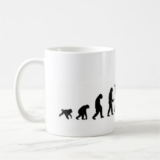 Radfahrenradfahrer-Silhouette der Evolution EVO02 Kaffeetasse