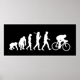 Radfahrenradfahrerpedal-Power laufender Poster