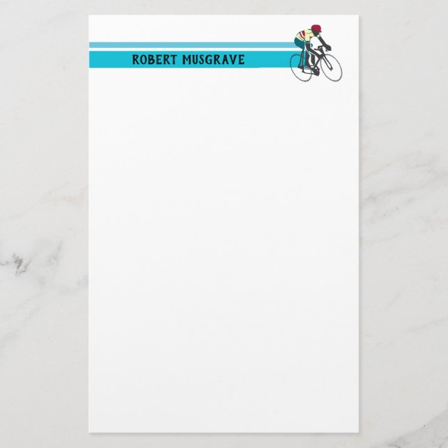 Radfahrer #1 briefpapier (Vorderseite)
