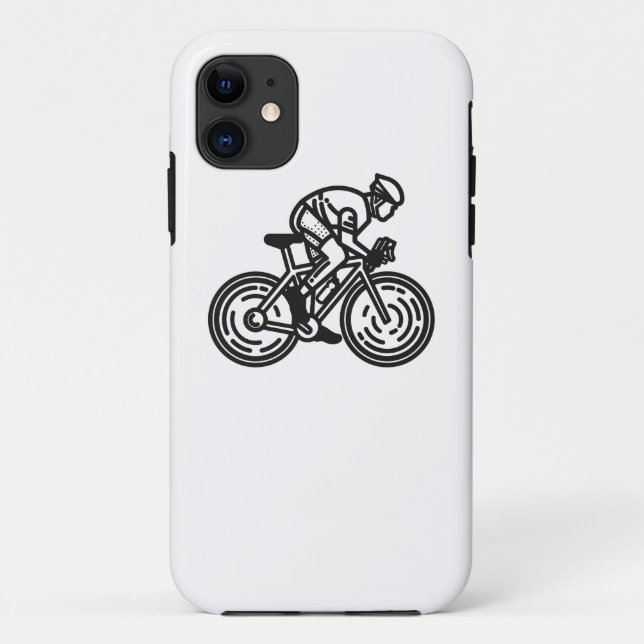 Radfahrer Case-Mate iPhone Hülle (Rückseite)