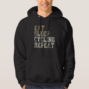 Radfahrer, der sagt, Essen Schlaf Radfahren Wieder Hoodie