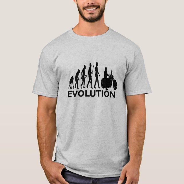 RADFAHRER-EVOLUTION T-Shirt (Vorderseite)