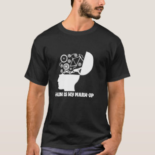 Radfahrer Fahrrad Radfahren Schmerz Ist Mein Warm T-Shirt