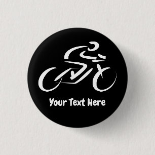 Radfahrer-Fahrradfahrer individuell  Button