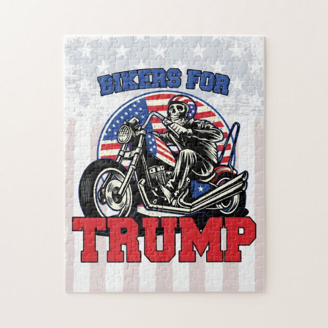 Radfahrer für TRUMPF patriotischen Präsidenten (Vertikal)