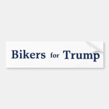 Radfahrer für Trumpf-Stoßaufkleber