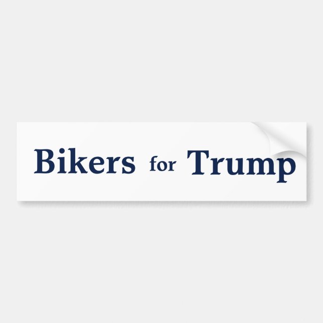 Radfahrer für Trumpf-Stoßaufkleber Autoaufkleber (Vorne)
