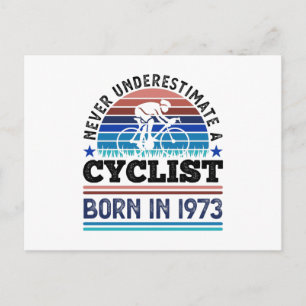Radfahrer, geboren 1975, Geschenke zum 50. Geburts Postkarte