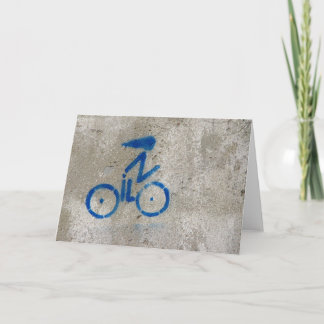 Radfahrer-Graffiti-Karte Karte