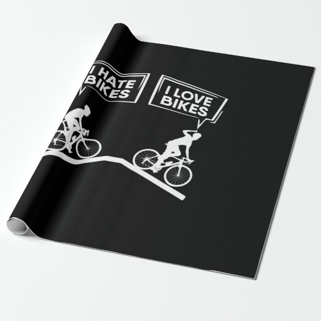 Radfahrer I Liebe Bikes Geschenkpapier (Ungerollt)