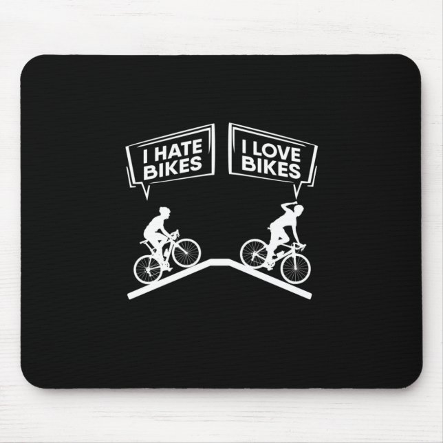 Radfahrer I Liebe Bikes Mousepad (Vorne)