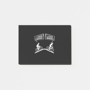 Radfahrer I Liebe Bikes Post-it Klebezettel